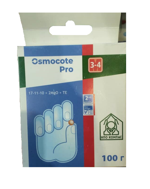 УДОБРЕНИЕ ОСМОКОТ ПРО 17-11-10+2MGO+TE (3-4М) 100Г ICL 11134-2 (25)