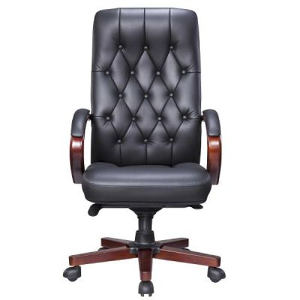 Кресло руководителя Everprof Monaco Wood, Кожа