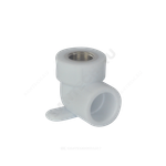 Угольник PP-R комбинированный белый Дн 25х3/4" ВР с креплением PRO VALFEX 10120125-PRO