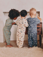 Пижама для мальчика Next AJ0-541, 3 шт., Голубой, Зеленый, Песочный