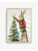 Постер новогодний 30х40 см интерьерный на стену