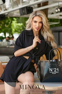 Костюм 661-черный Minova