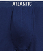 Мужские трусы шорты Atlantic, набор из 5 шт., хлопок, морская волна + бирюзово-зелёные + чёрные + серые меланж + тёмно-голубые, 5SMH-004