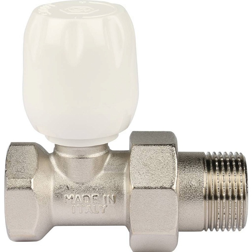 Вентиль ручной регулировки прямой STOUT - 3/4" (ВР/НР-американка, PN10, Tmax 120°C, с неподъемным шпинделем)