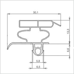 Уплотнитель для Индезит DS 320 W (м.к.) 660*565мм (037 АНАЛОГ)