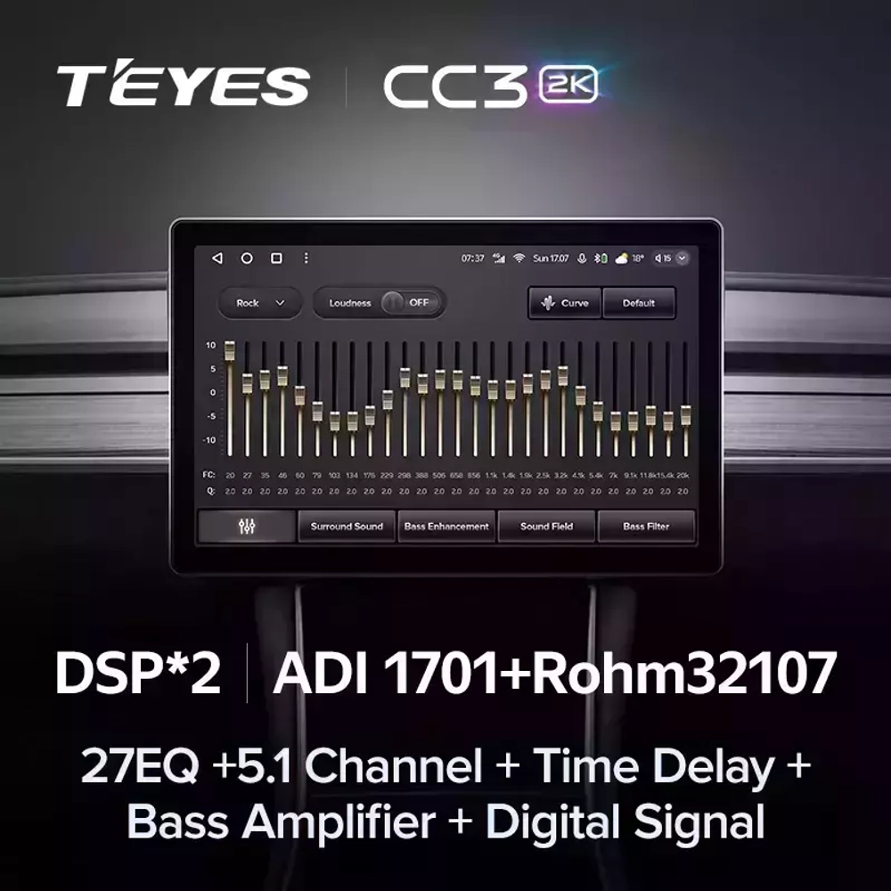 Магнитола для Suzuki Swift 2004-2010 - Teyes CC3-2K монитор 13", QLED+2K, Android 10, ТОП процессор, 4G SIM-слот, CarPlay