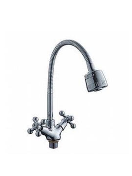 Смеситель кухня LEDEME 4319-3 1/2 м/к гибкий излив
