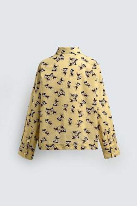 ZARA X DISNEY РУБАШКА MORTY + FERDY, ЖЕЛТЫЙ