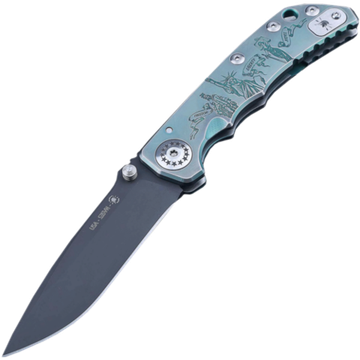 Складной нож Spartan Blades HARSEY FOLDING SB/SF5CUSBK/LadiesofFreedom c клинком из стали CPM-S35VN, рукоять титан