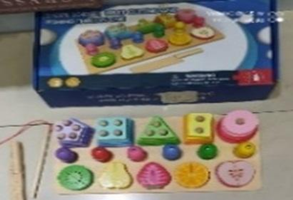 Развивающая игрушка 3 в 1 деревянная (2 вида сортер, рыбалка), коробка C-41638