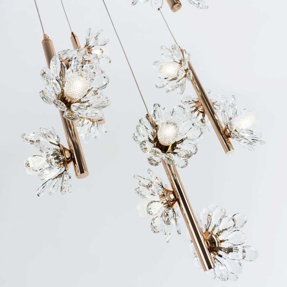 Подвесная люстра Modelux ML.1855.15 GD