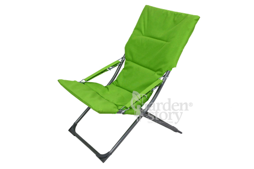 Кресло складное Ирис арт.WR1428 (4 шт в упаковке (каркас серый, ткань салатовая))