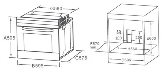 Встраиваемый духовой шкаф Midea MO67003GB