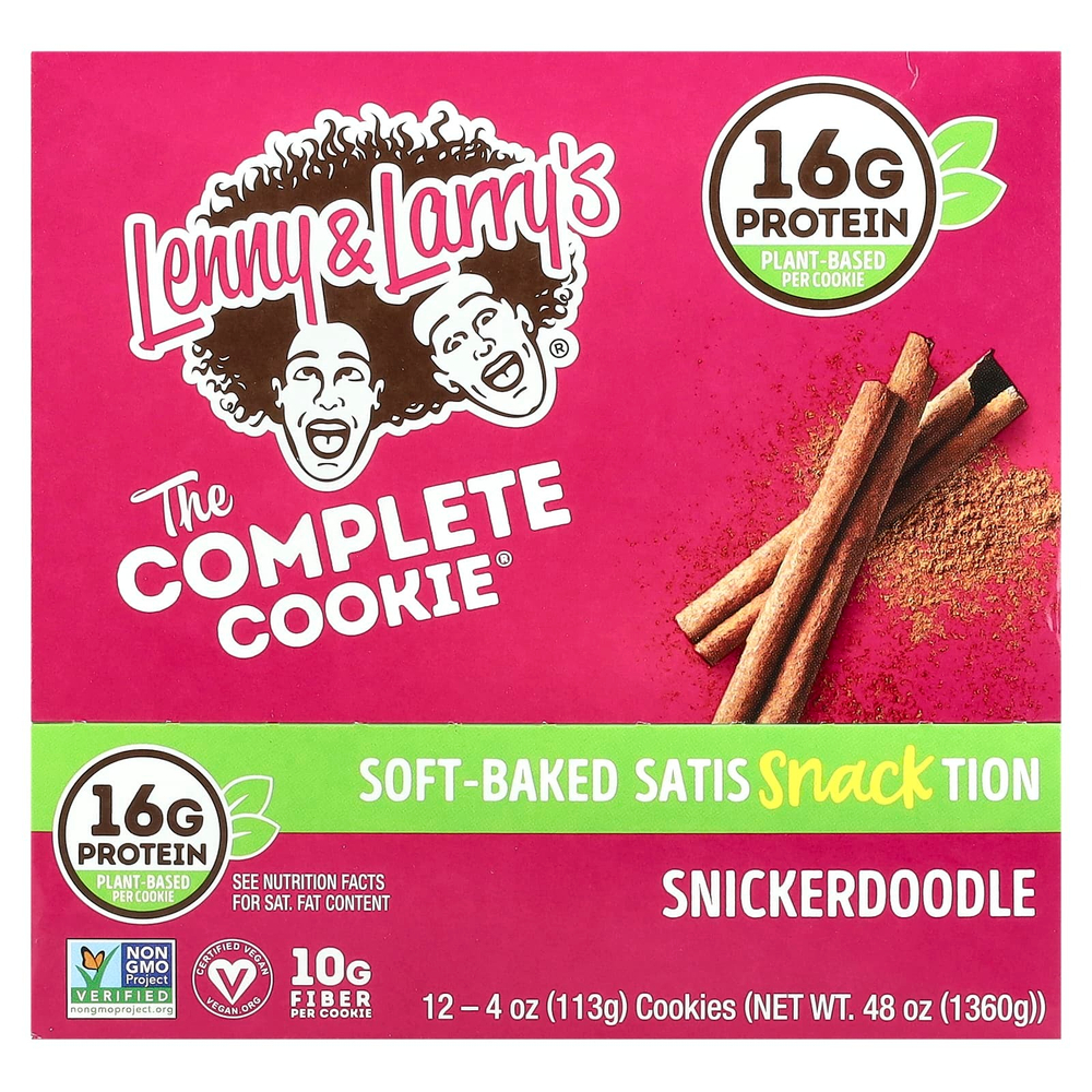 Lenny & Larry's, The Complete Cookie®, Snickerdoodle, 12 штук, по 113 г (4 унции)