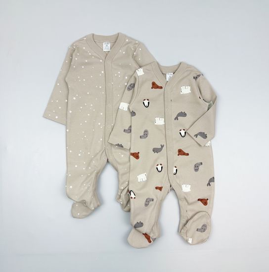 Комплект слипов хлопковых, Звери/Свет звезд