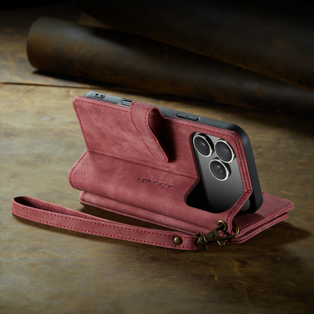 Многофункциональный чехол-кошелек CaseMe 3 in 1 Matte Wallet для iPhone 17 Pro Max