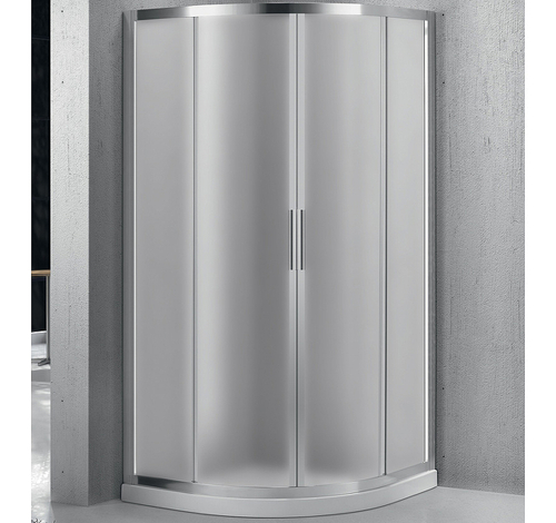 Душевой уголок BelBagno Sela 90х90 SELA-R-2-90-P-Cr профиль Хром стекло рифленое