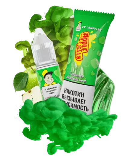 Жидкость (М) CandyMan (10 мл, 15 мг SALT) Apple Jelly