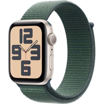 Apple Watch SE 2 (2024) GPS 44mm Starlight Aluminum Case with Lake Green Sport Loop