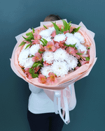 Букет из альстромерии и хризантемы(00434)