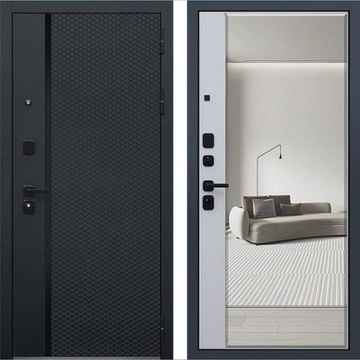 Входная дверь 1063 с зеркалом