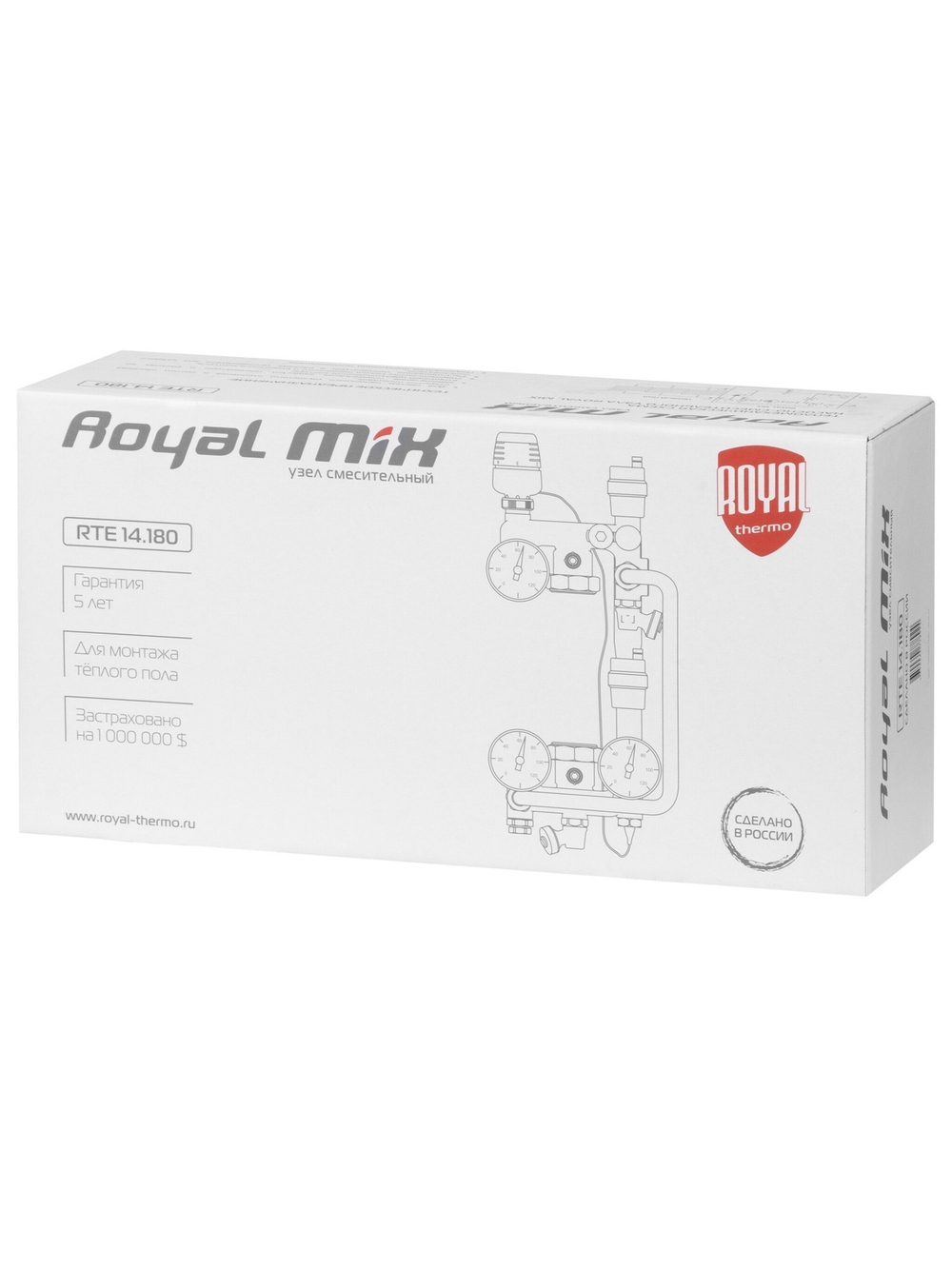 Узел смесительный Royal Thermo RoyalMix без насоса 1"