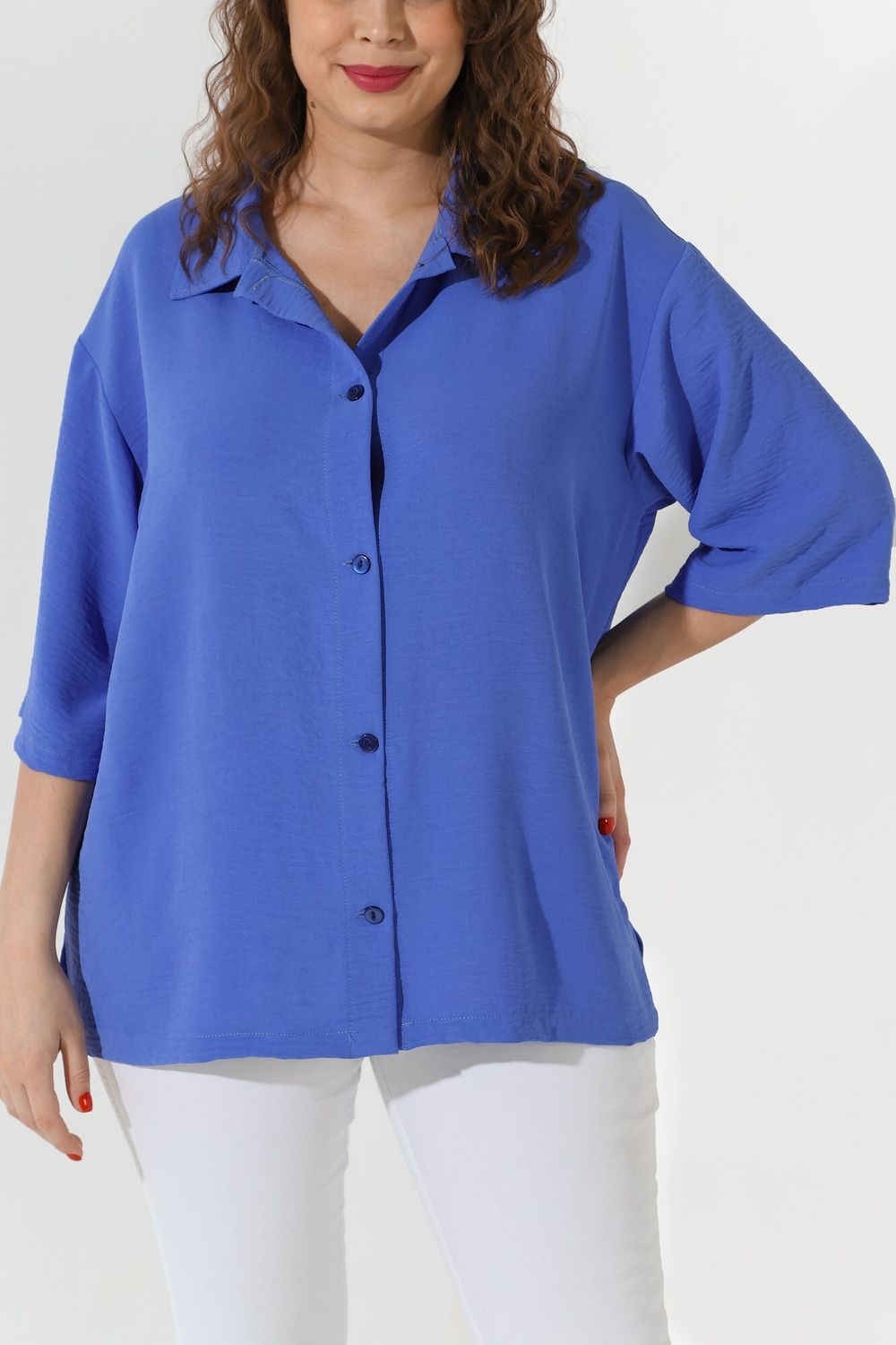 Блуза Жаркий сезон-1 Виотекс СИНИЙ