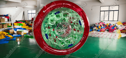 Аттракцион Водный роллер (Гидророллер) "Цветной" ПВХ, 2.4*2.2*2.2 м