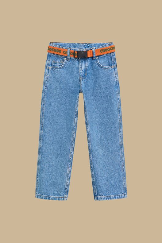 Джинсы с поясом Straight / Choo Choo