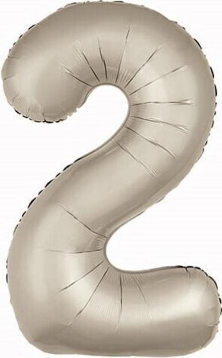 Р Цифра 2 Slim Кремовый (40''/102 см)