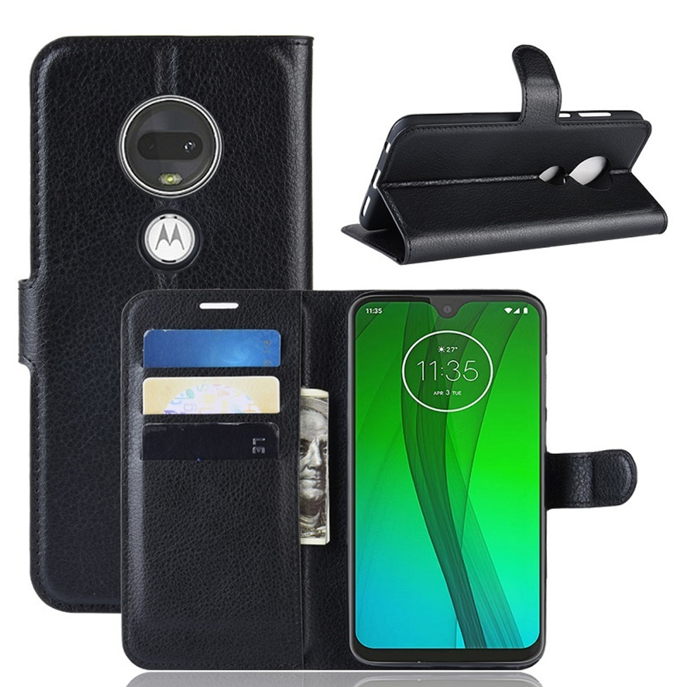 Чехол книжка на Motorola Moto G7 (G7 плюс), с отсеком для карт и подставкой от Caseport