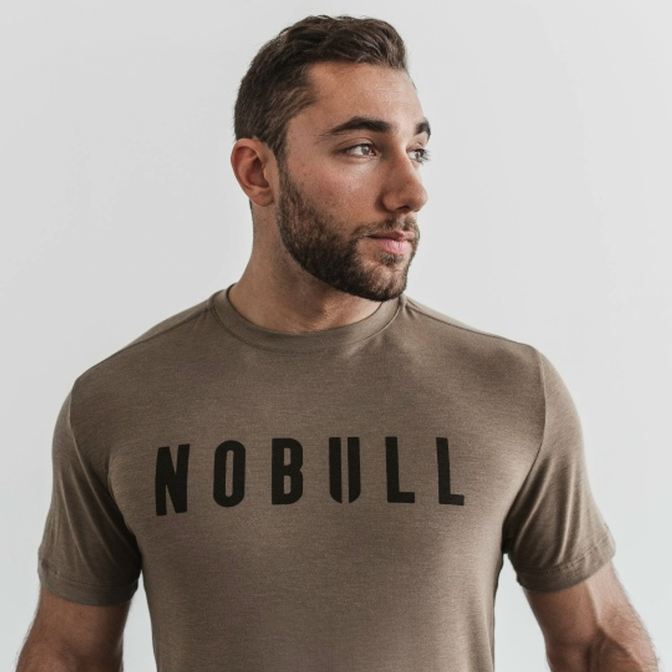 Футболка NOBULL бежевая