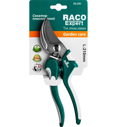 RACO S181, 200 мм, закаленная сталь, с двухкомпонентными рукоятками, плоскостной секатор (4206-53/CS181)
