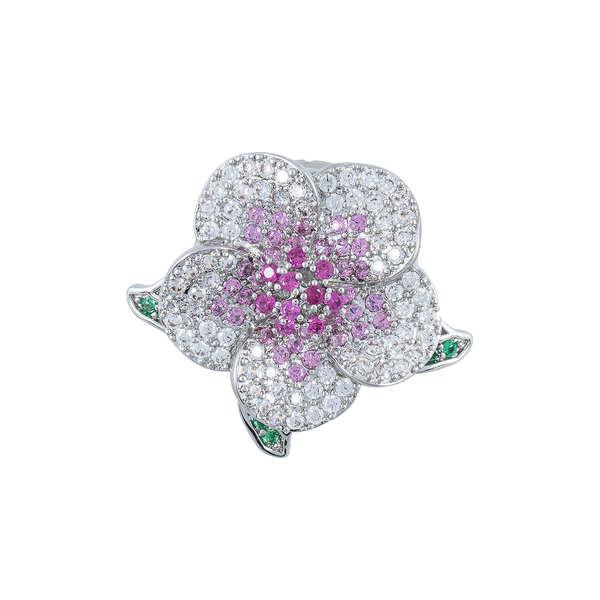 Брошь Fiore Luna Лютик Zircon магнит XR10596 S