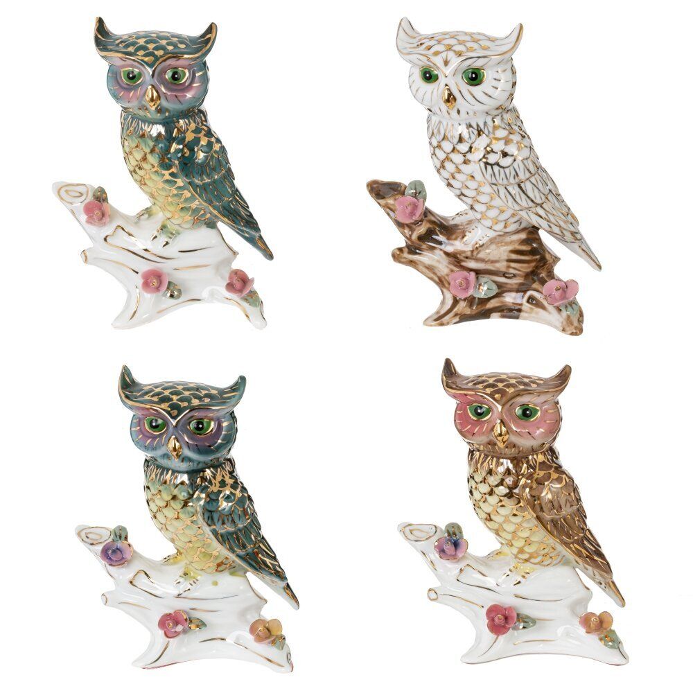 GAEM Фигурка декоративная "Сова", L9 W6 H12,5 см, 4в.