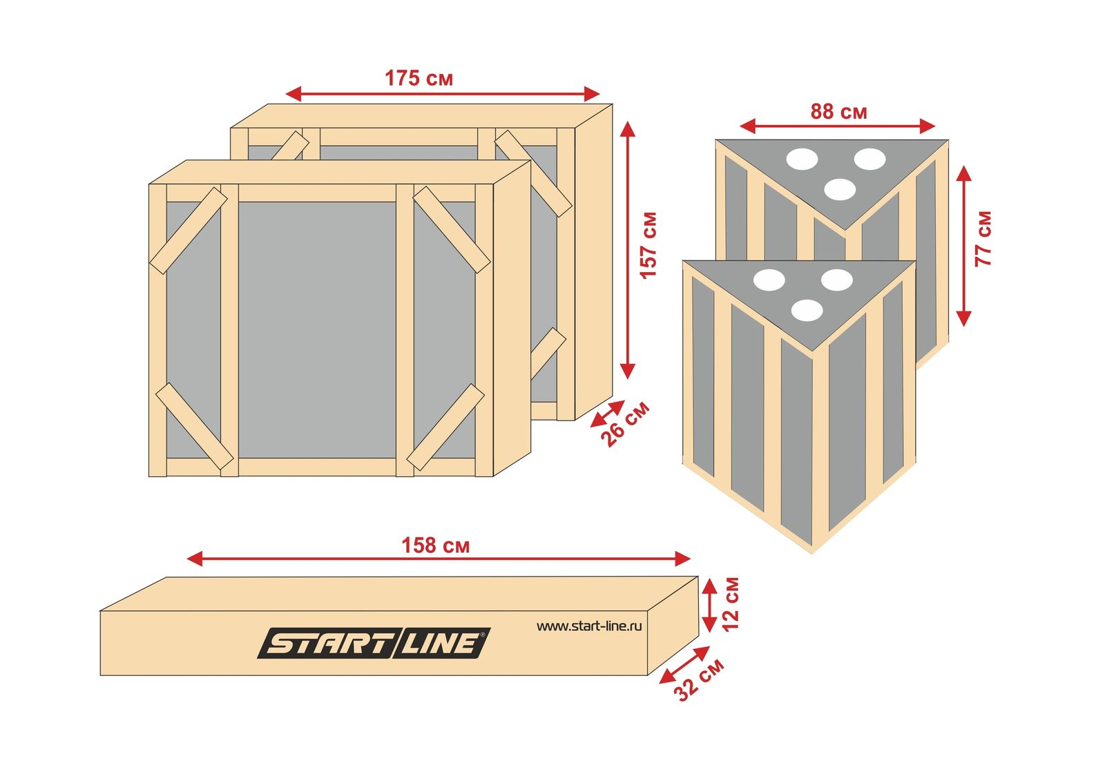 Стол теннисный Start line City Power Outdoor фото №5