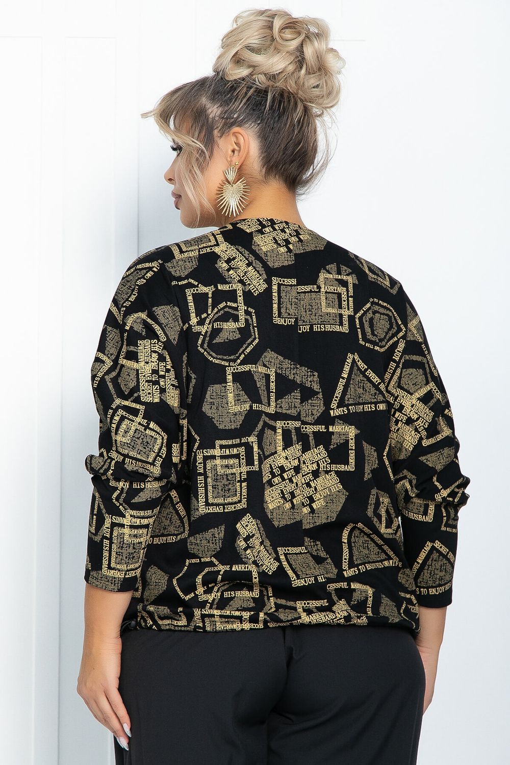 Блузон Ты вдохновение (черно-золотой) Б11879 LT Collection