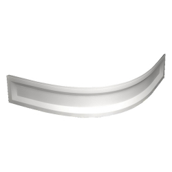 Экран для душевого поддона RGW NP/CL-S полукруглый (900x900)