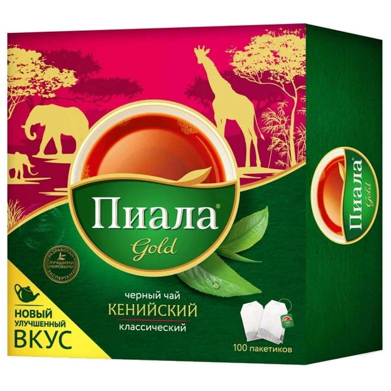 Чай пакетированный Пиала черный кенийский 100 пак/пач