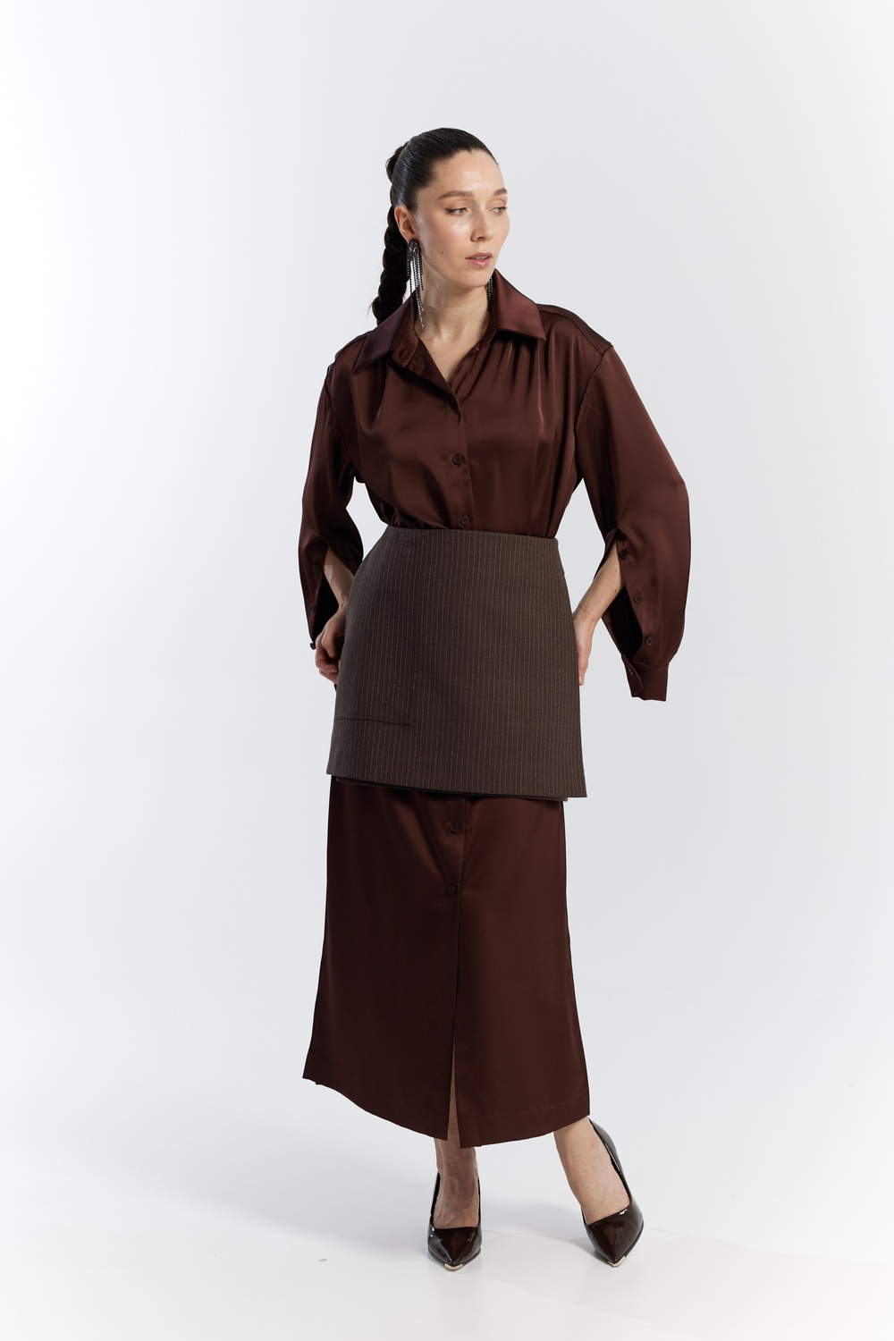 Платье рубашка Макси AFTƎR