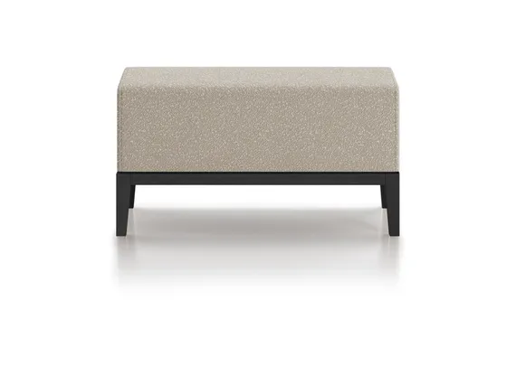 Банкетка Fjord 80 см (молочный букле, бук под эмалью)