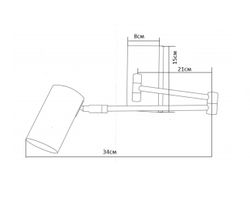 Kink Light 07657,19 Бра Хэлли черный Gu10 1*5W