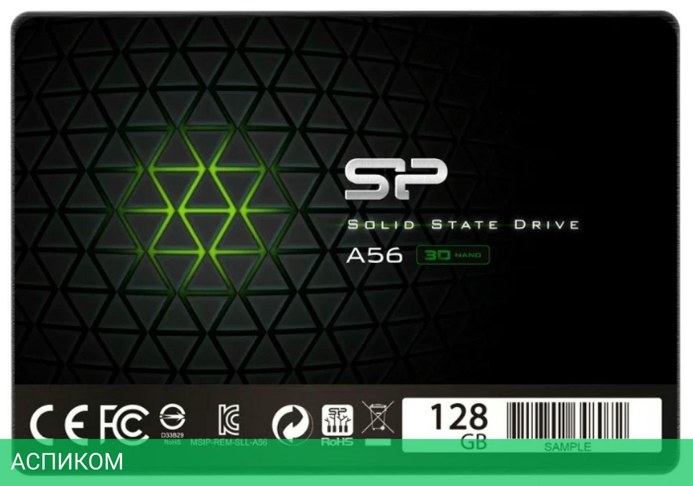 SSD диск Silicon-Power A56 128GB (SP128GBSS3A56B25)