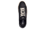 COACH Leather Low top Stylish Skateboarding Shoes Men"s Black