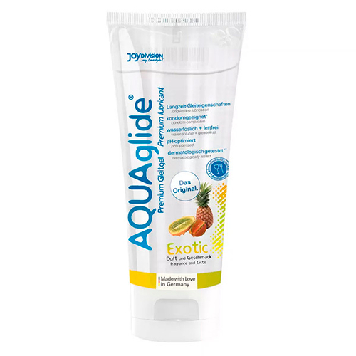 Съедобный лубрикант на водной основе со вкусом экзотических фруктов JoyDivision AQUAglide Exotic Waterbased Lubricant 100мл