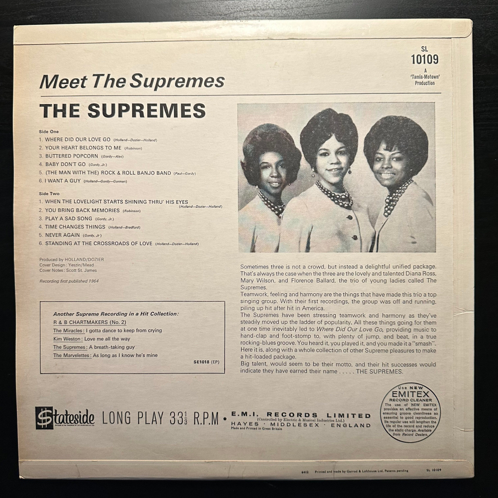 The Supremes - Meet The Supremes (Англия 1964г.)