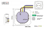 Розетка USB Двойная для Зарядки УМНАЯ 5V(3,4А) Белая LIREGUS EPSILON