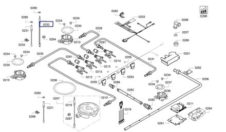Термопара для плиты Bosch (Бош) - 623619