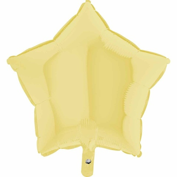 Фольгированная фигура, звезда, 18"/46СМ Пастель Matte Yellow