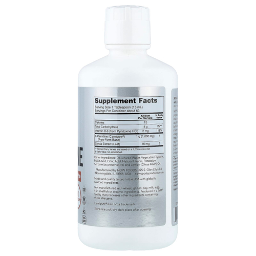 NOW Foods, Sports, жидкий L-карнитин, вкус цитрусовых, 1000 мг, 946 мл (32 жидк. унции)